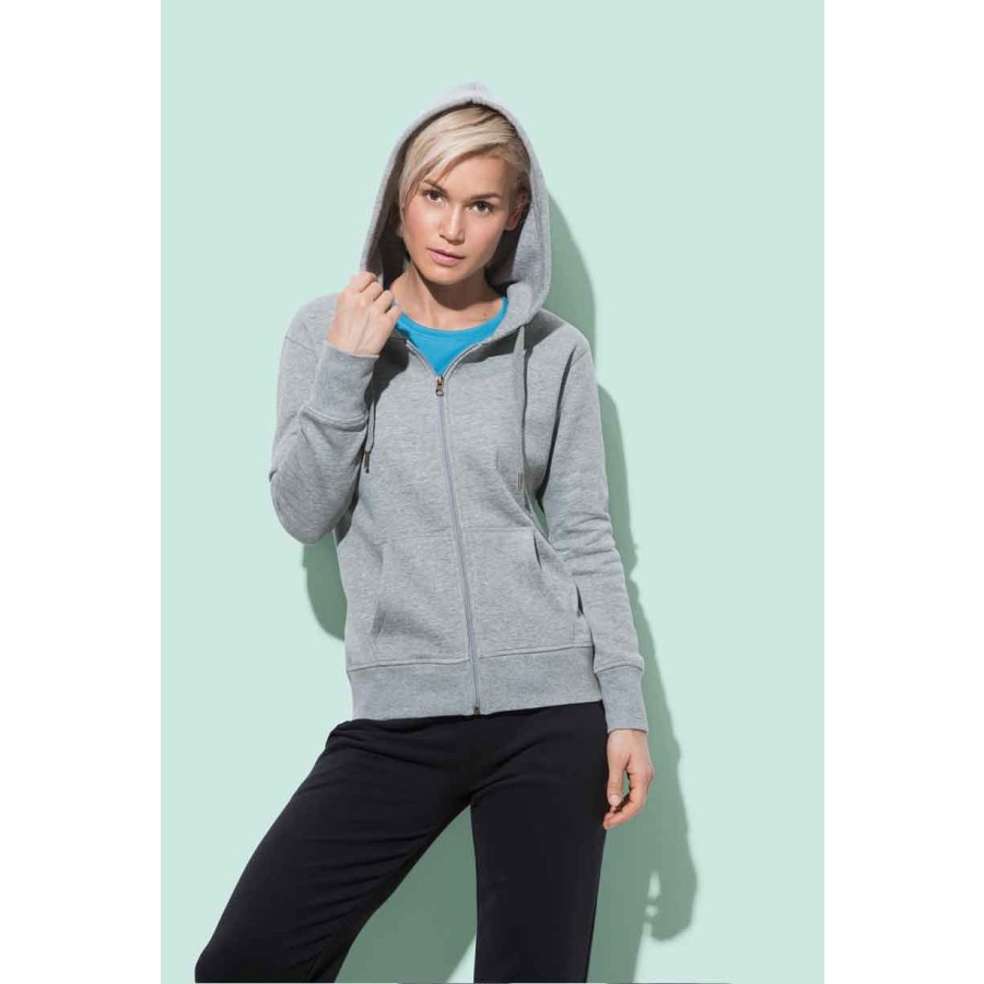 Damen Kapuzen Sweatjacke – Bild 2