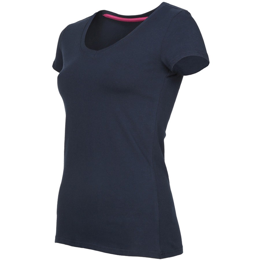 Damen V-Ausschnitt T-Shirt – Bild 3