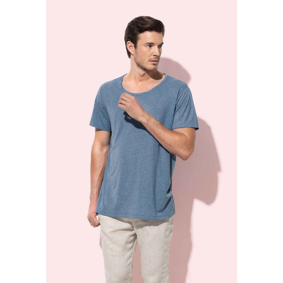 Herren Oversize T-Shirt Mischgewebe – Bild 5