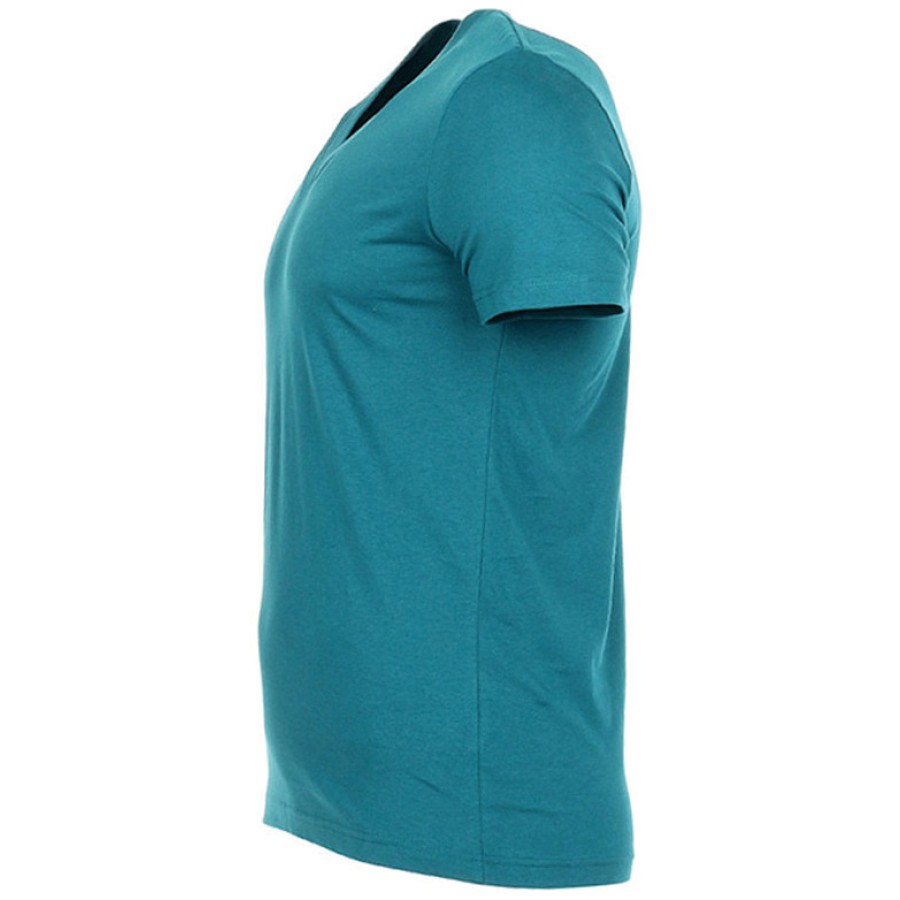 Herren Bio V-Ausschnitt T-Shirt James – Bild 4