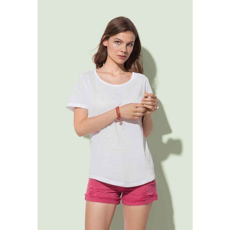 Damen Slub Organic T-Shirt – Bild 5