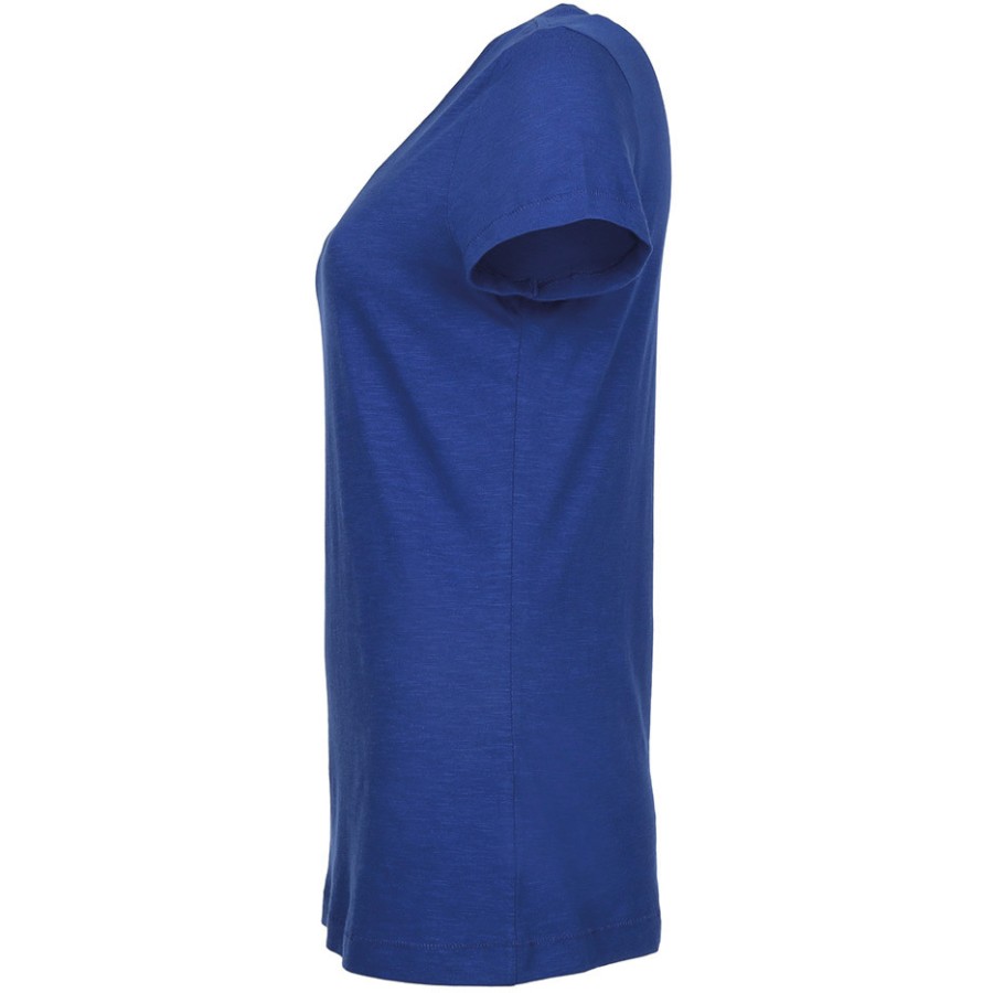 Damen Sharon Slub V-Neck – Bild 3