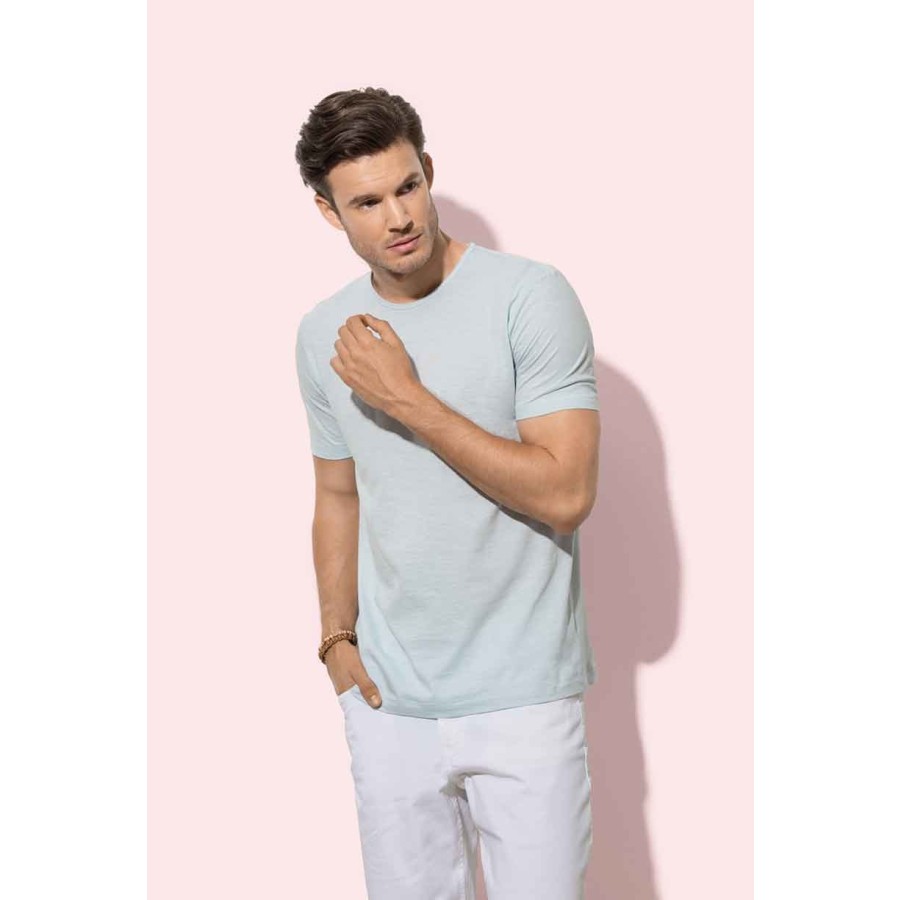 Herren Slub T-Shirt – Bild 2