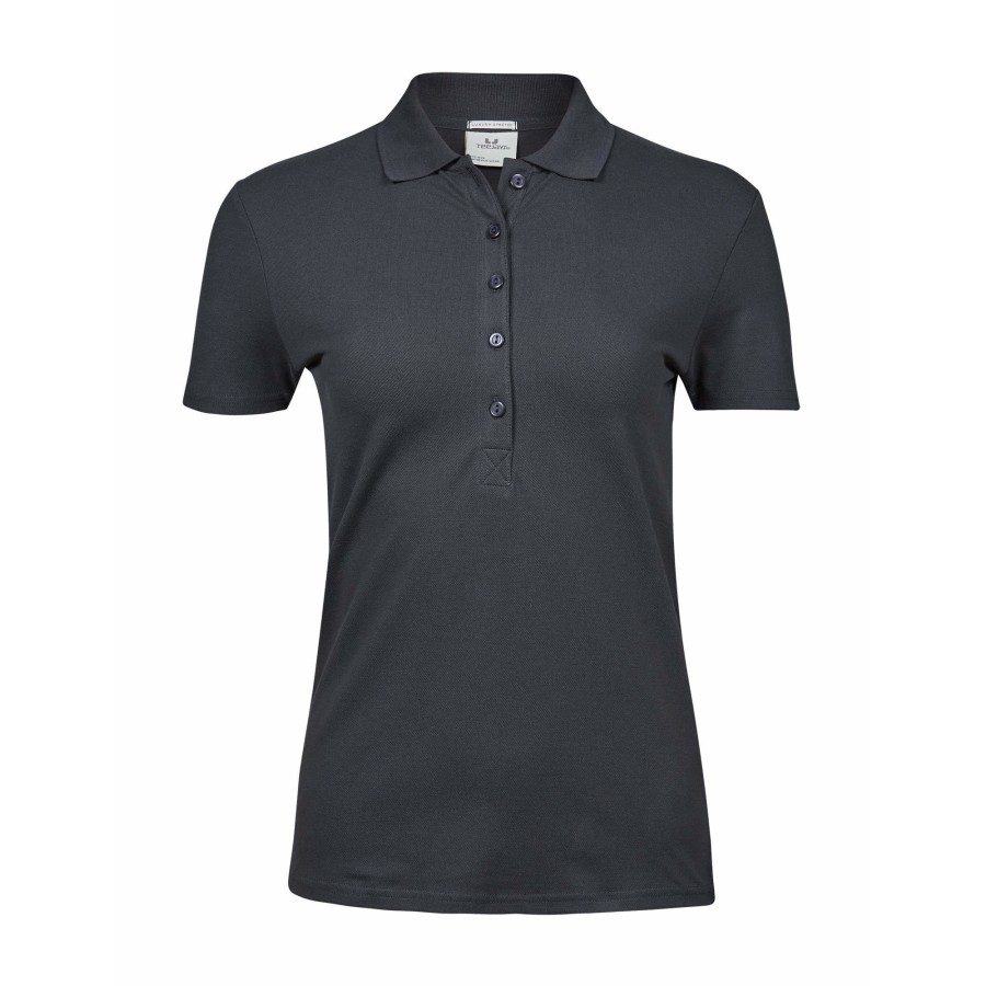 Schweres Damen Luxus Piqué Stretch Polo