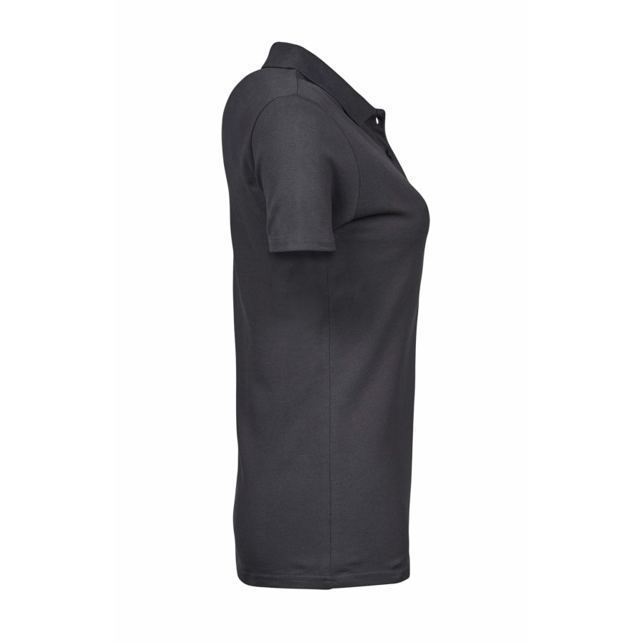 Schweres Damen Luxus Piqué Stretch Polo – Bild 4
