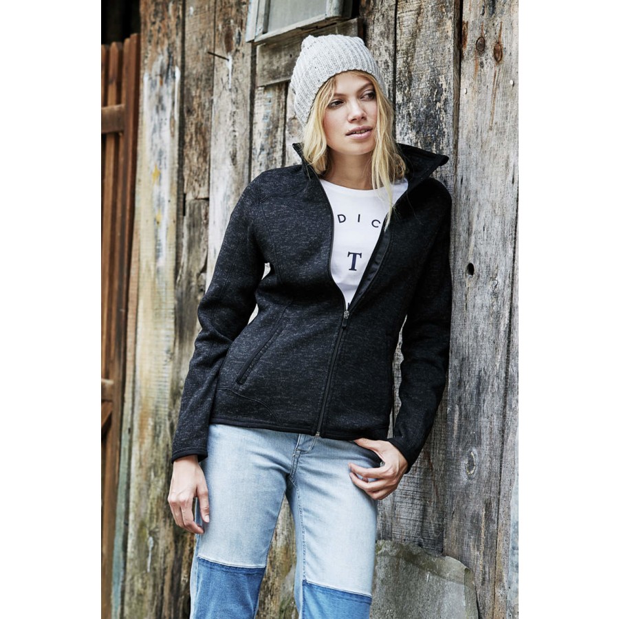 Damen Strickfleece Jacke – Bild 2