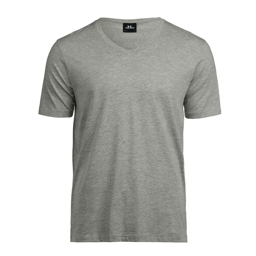 Herren Luxus V-Ausschnitt T-Shirt