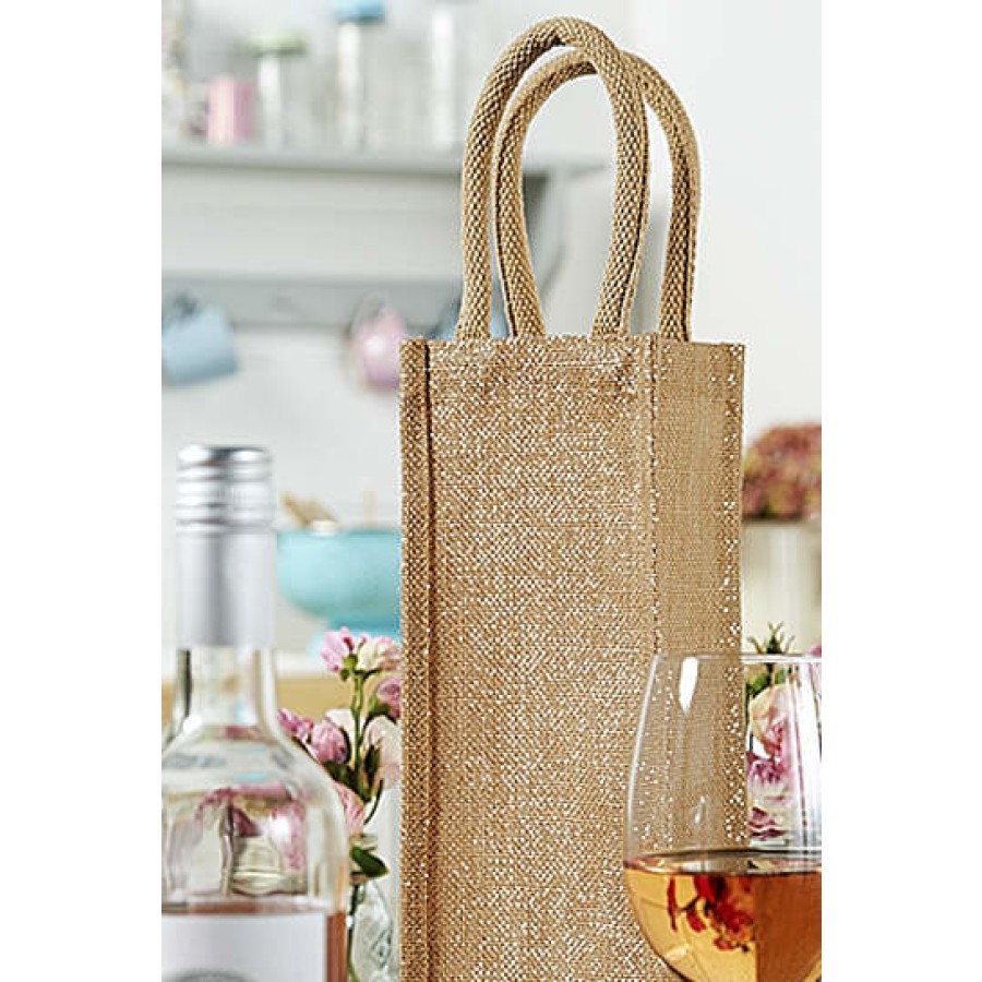 Shimmer Jute Bottle Bag – Bild 2