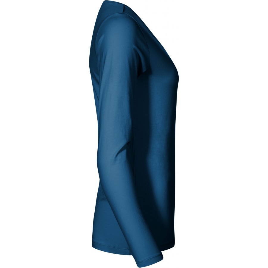 Damen V-Ausschnitt T-Shirt langarm - X.O – Bild 3