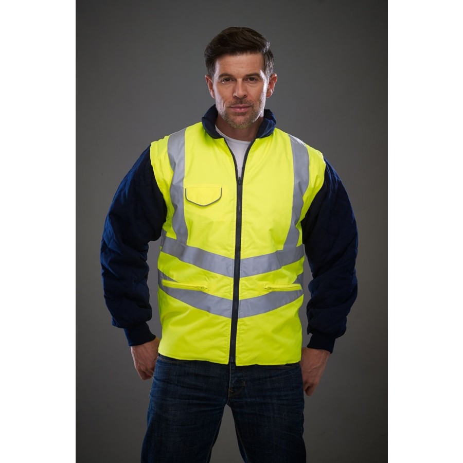 Hi-Vis Chevron Quilted Jacket
