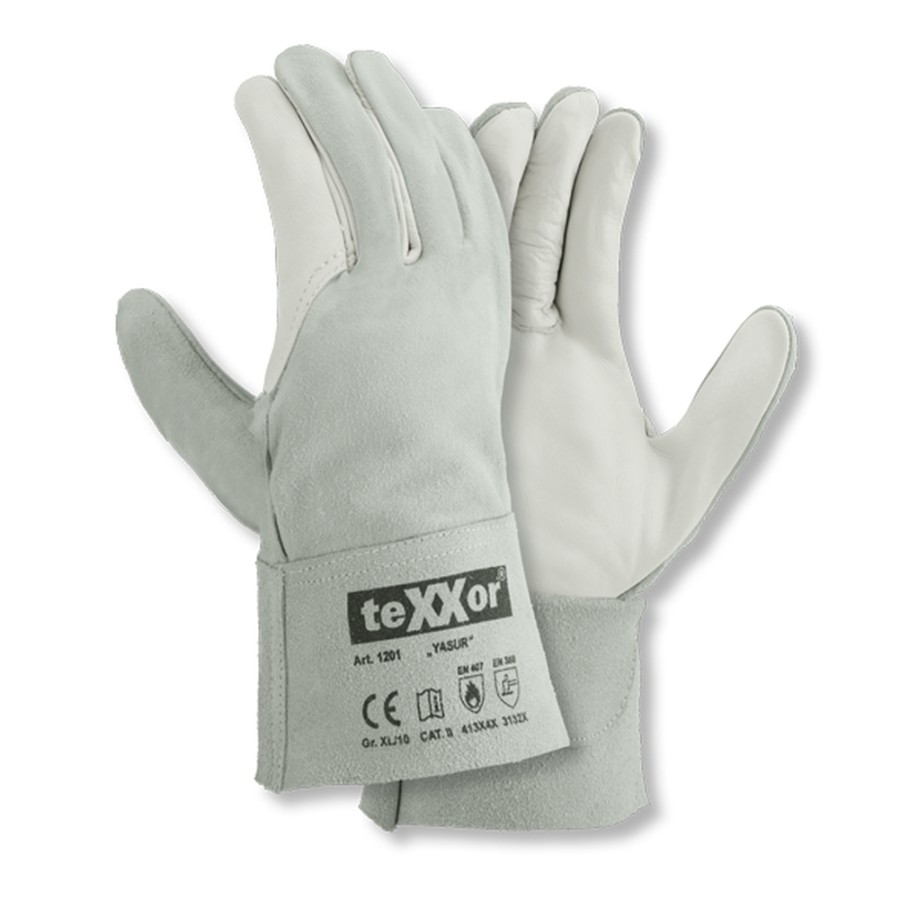 Rindvoll-/Spaltlederhandschuhe YASUR
