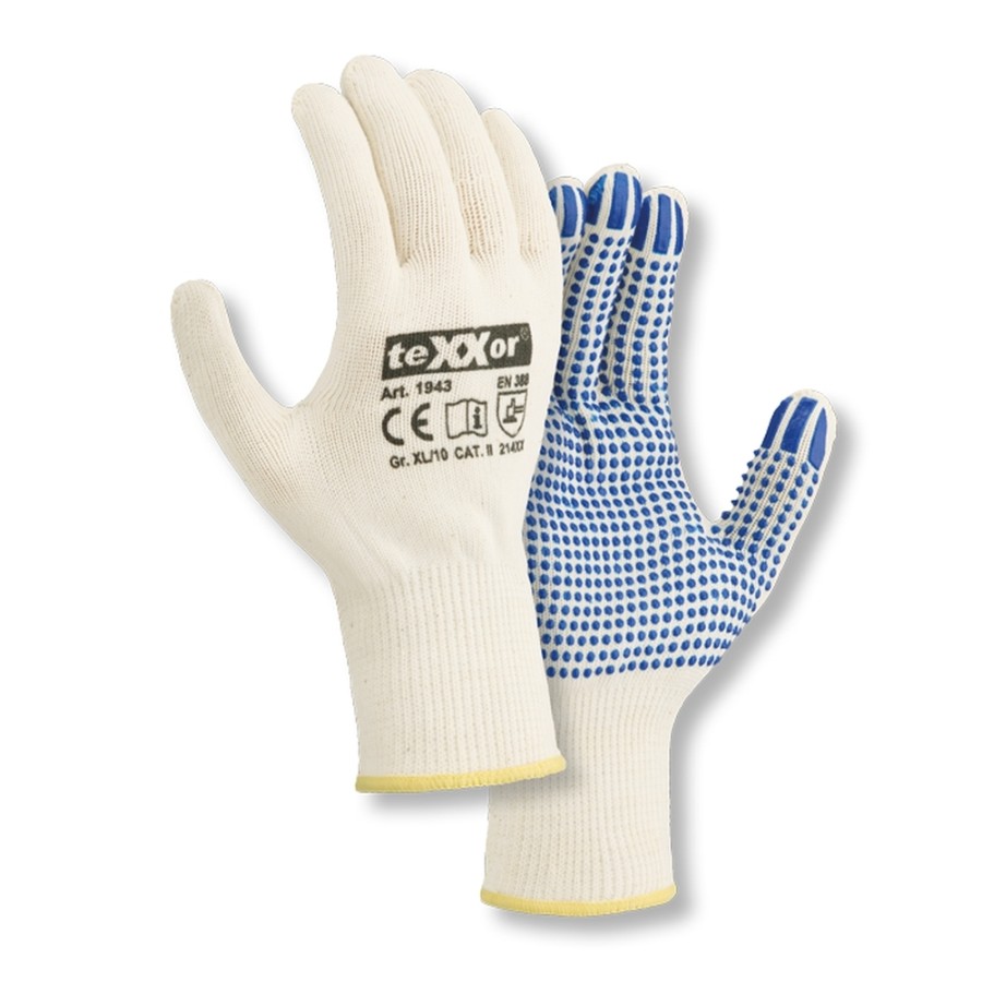 Mittelstrickhandschuhe BAUMWOLLE/NYLON