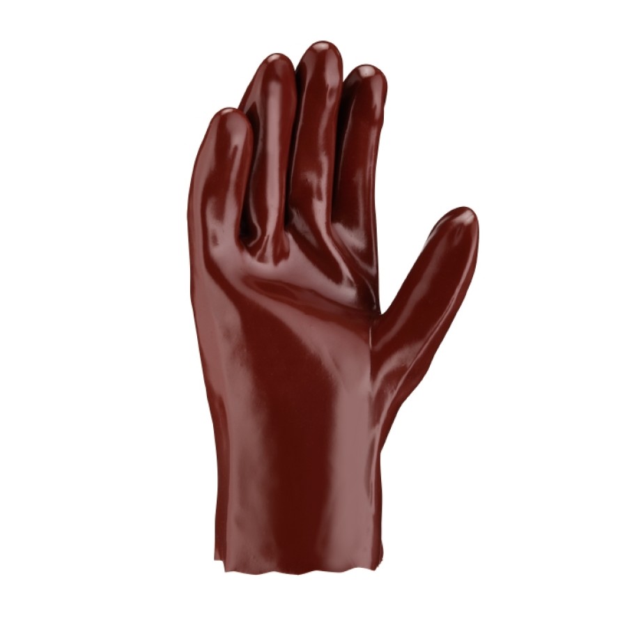 Chemikalienschutzhandschuhe PVC ROTBRAUN – Bild 2