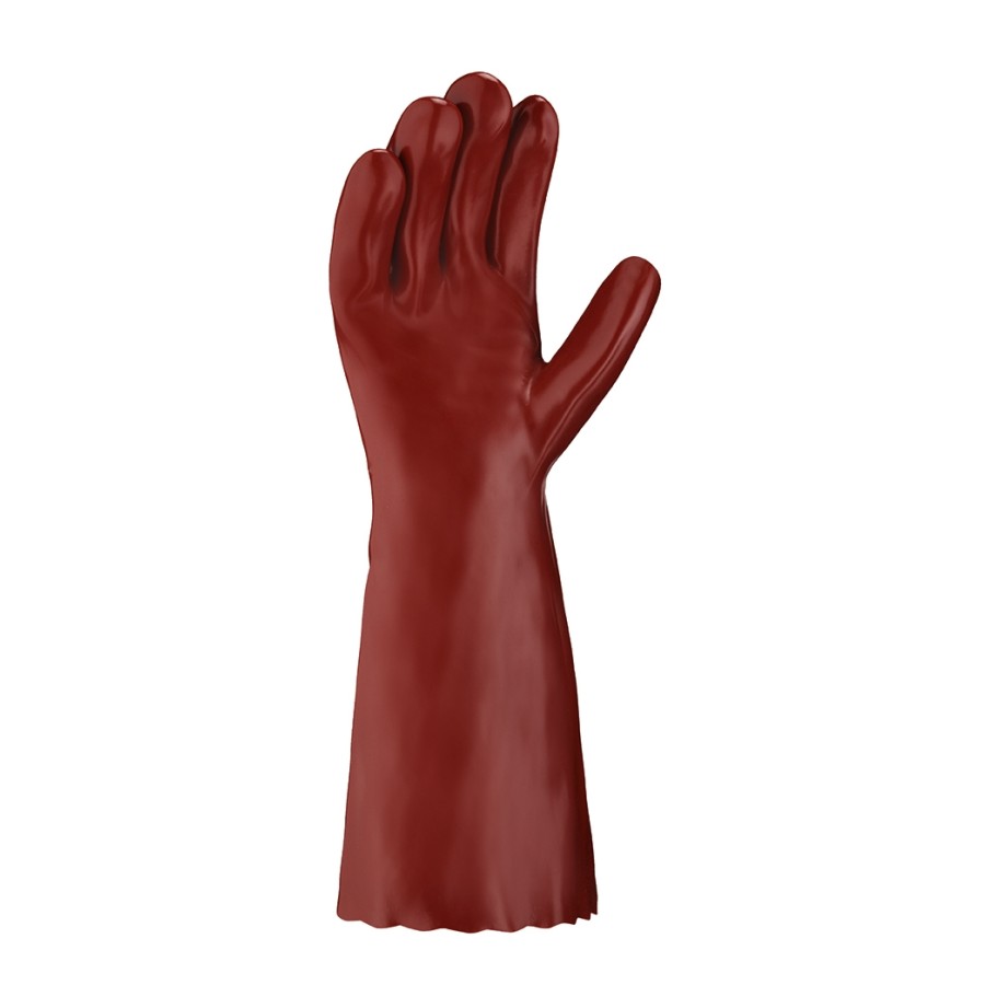 Chemikalienschutzhandschuhe PVC ROTBRAUN – Bild 2