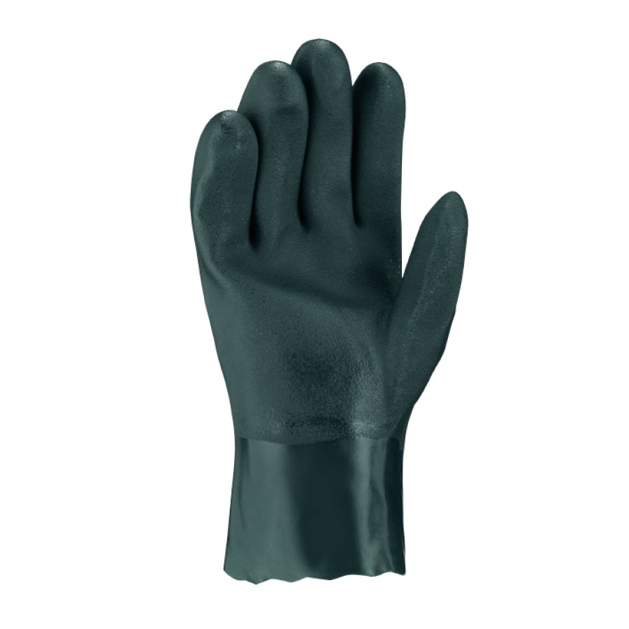 Chemikalienschutzhandschuhe PVC GRÜN – Bild 2
