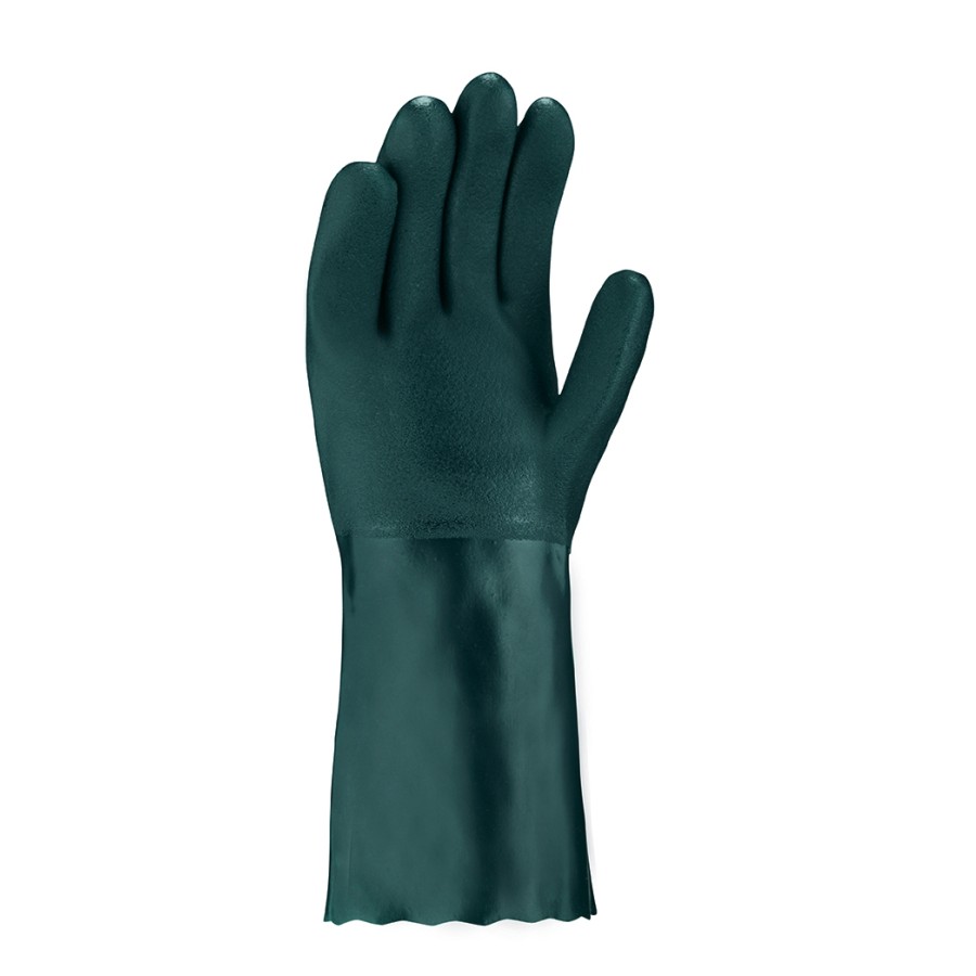 Chemikalienschutzhandschuhe PVC GRÜN – Bild 2