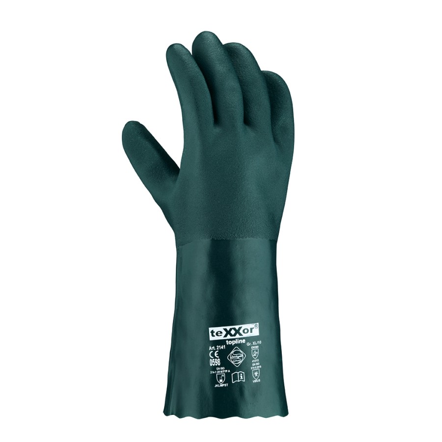 Chemikalienschutzhandschuhe PVC GRÜN