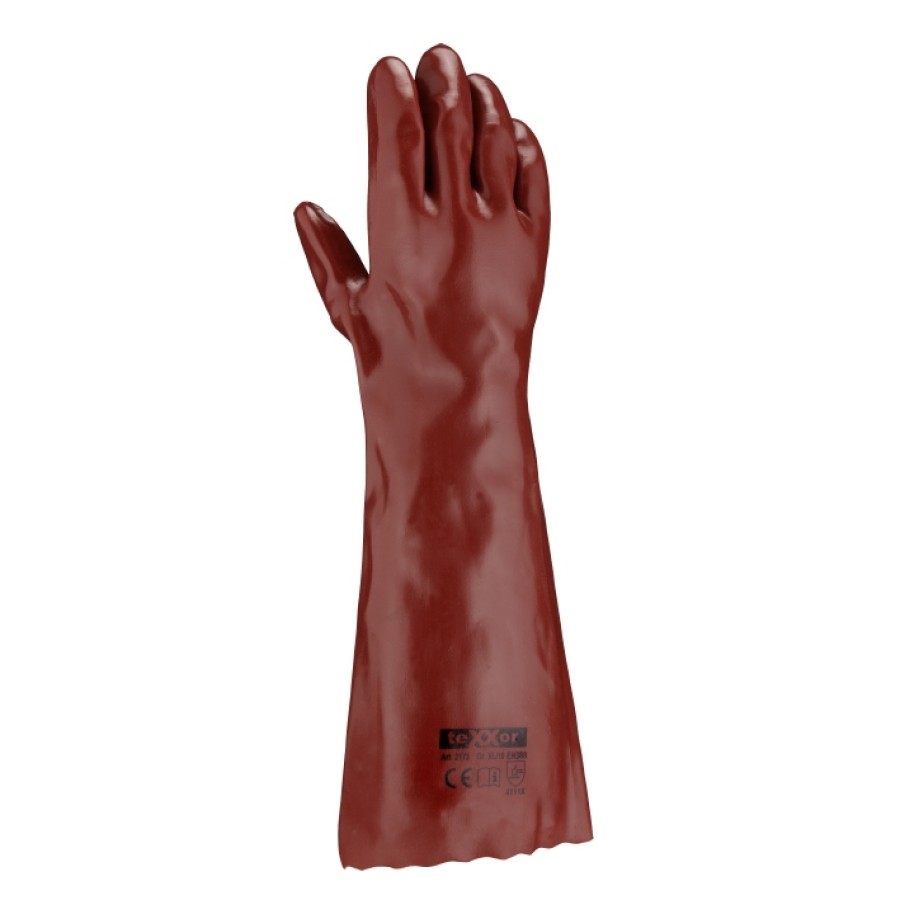 PVC-Handschuhe ROTBRAUN