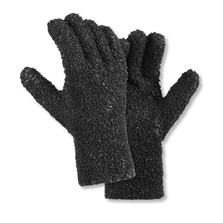 PVC-Handschuhe SCHWARZ, GRANULIERT