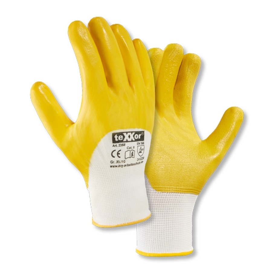 Polyester-Strickhandschuhe NITRIL BESCHICHTET