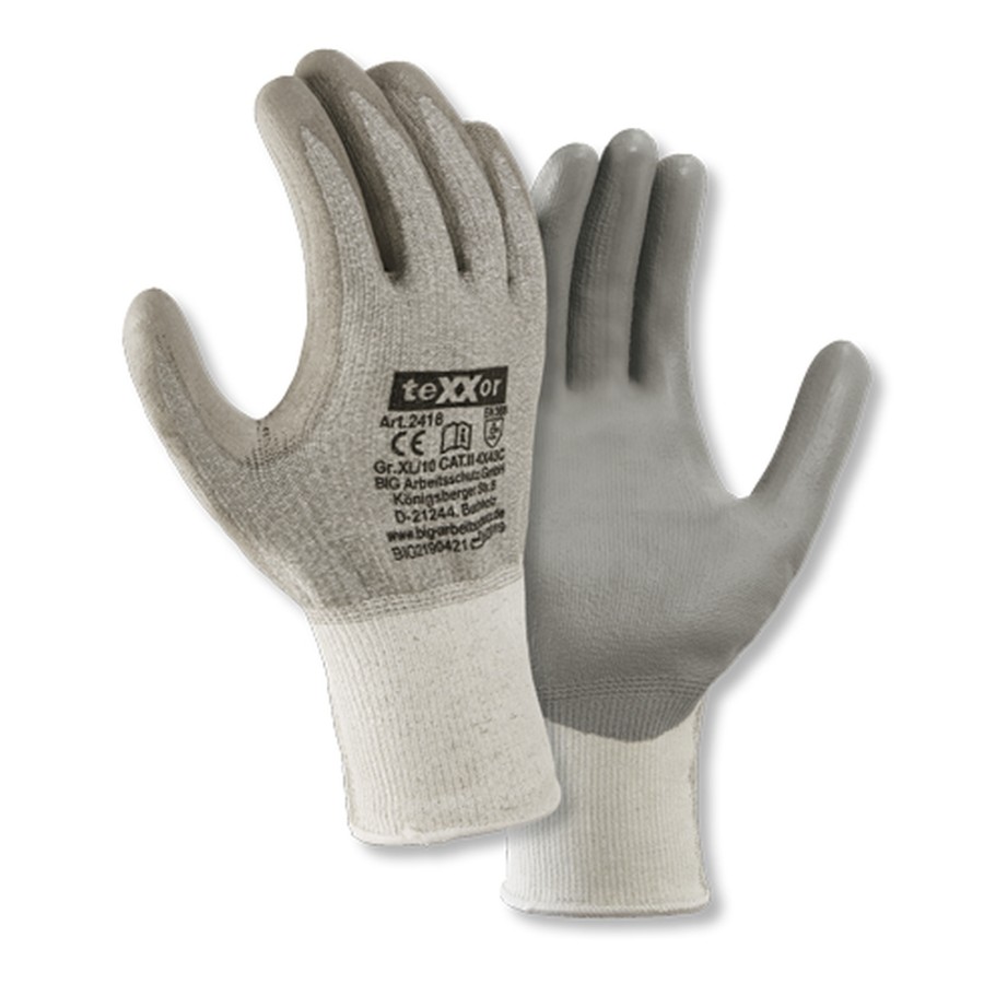 Schnittschutz-Strickhandschuhe PU-BESCHICHTUNG