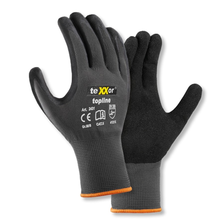 Nylon-Strickhandschuhe NITRIL BESCHICHTET