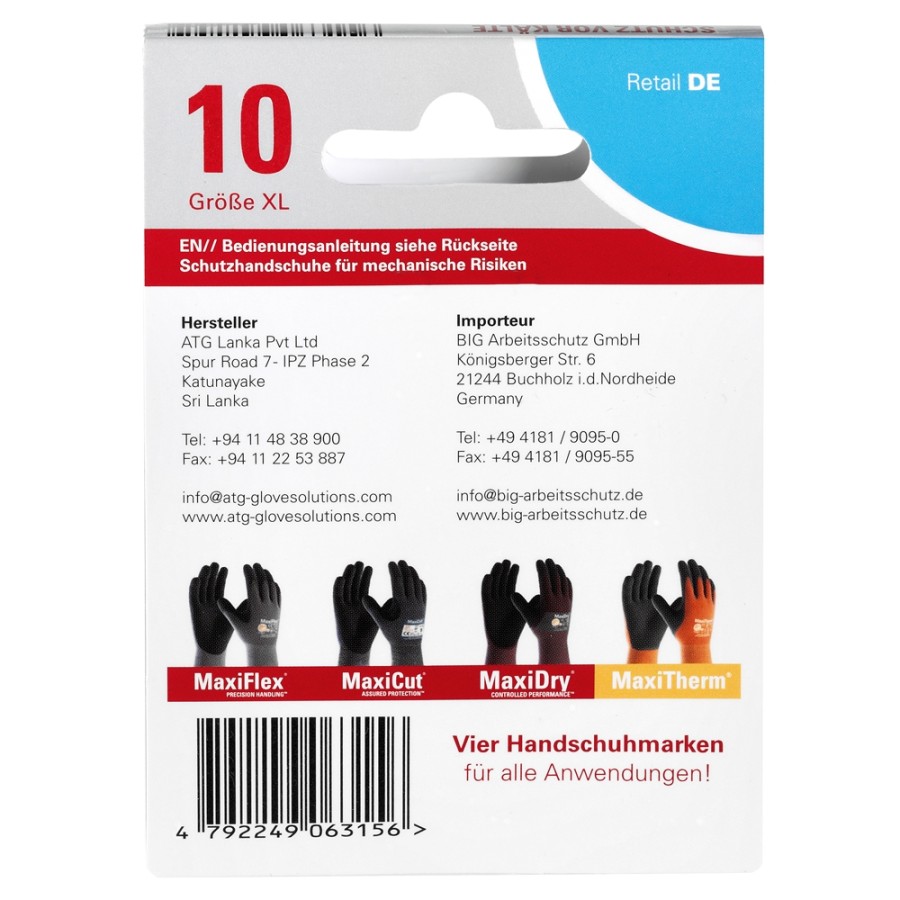 56-451HCT Kälteschutzhandschuhe MaxiDry ZERO, SB-Verp. – Bild 3