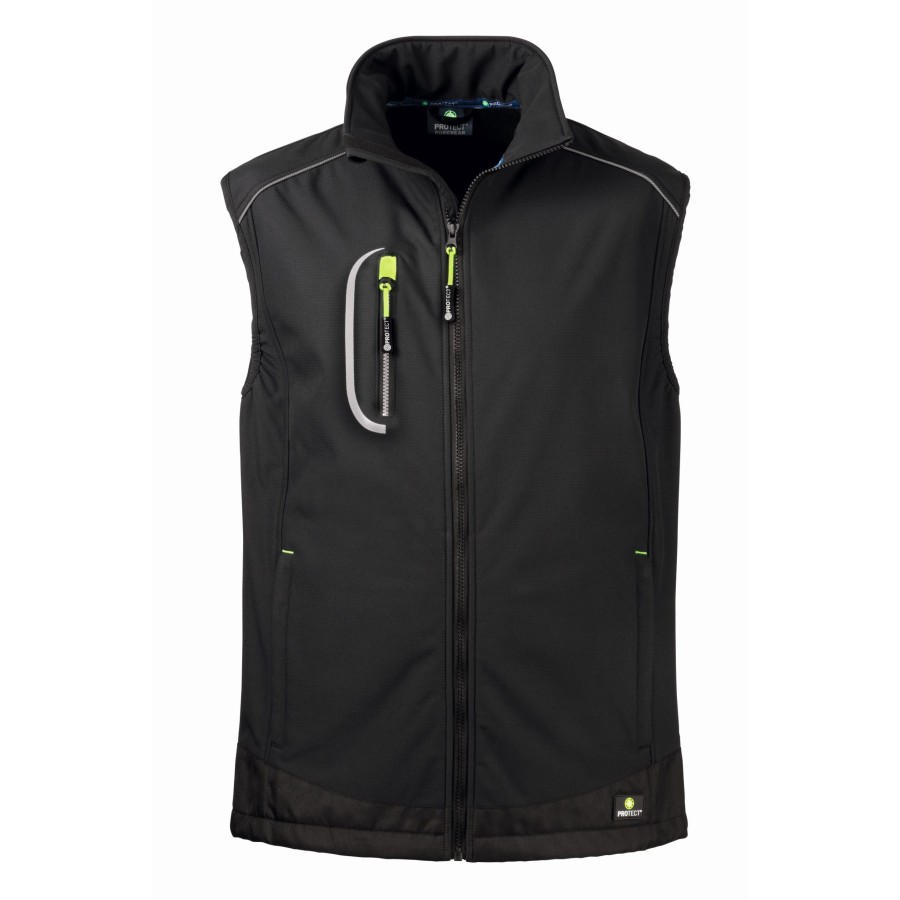 Softshell-Weste IDAHO, schwarz