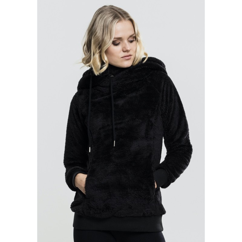 Damen Long Teddy Hoody