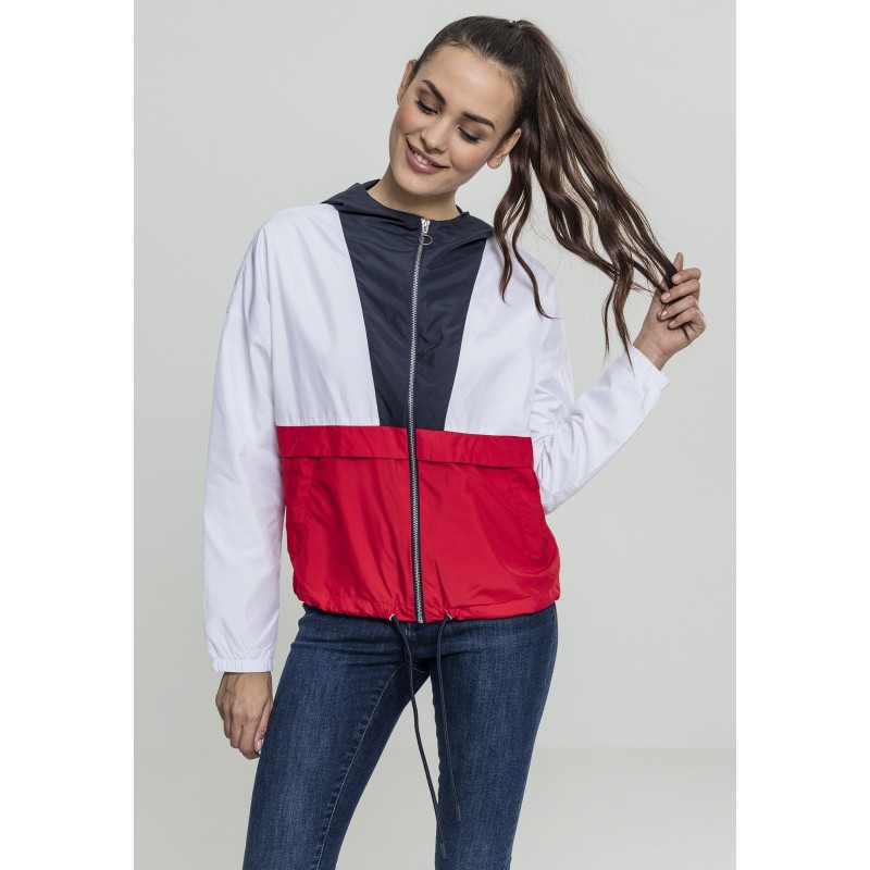 Damen 3-Tone Oversize Windbreaker